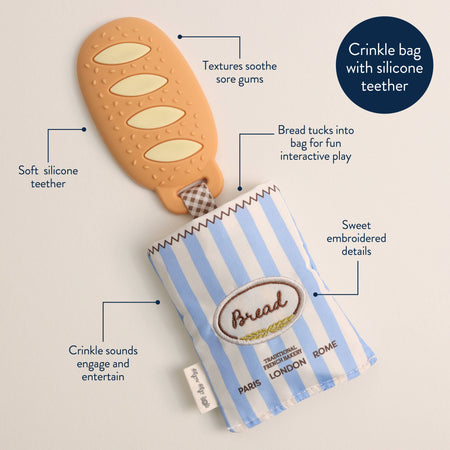 Baguette Teensy Crinkle™ Pacifiers & Teethers Itzy Ritzy