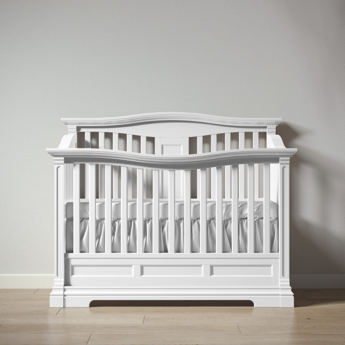 Romina Imperio Convertible Crib / Open Back Cribs Romina Furniture Solid White