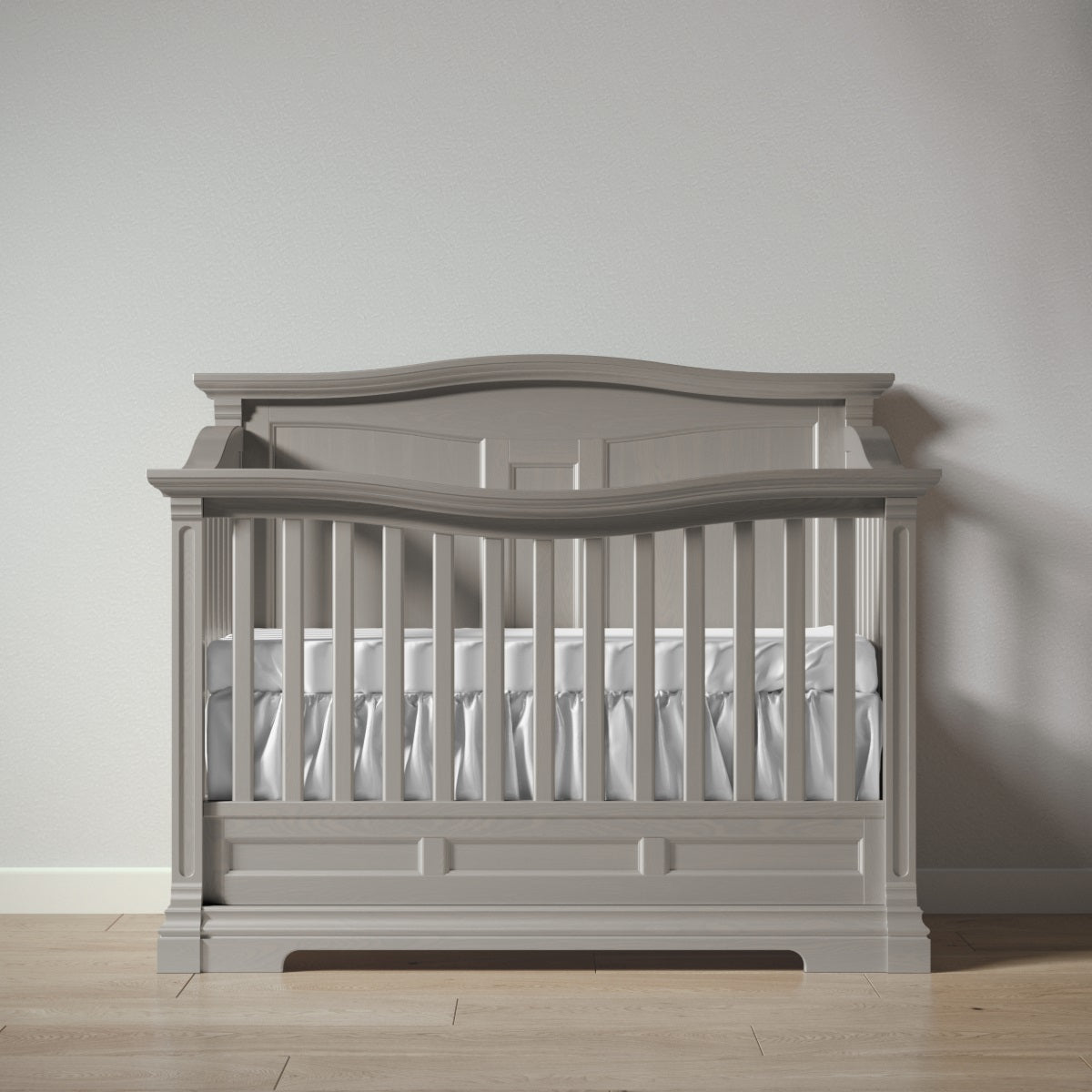 Romina Imperio Convertible Crib / Solid Back Cribs Romina Furniture Ash
