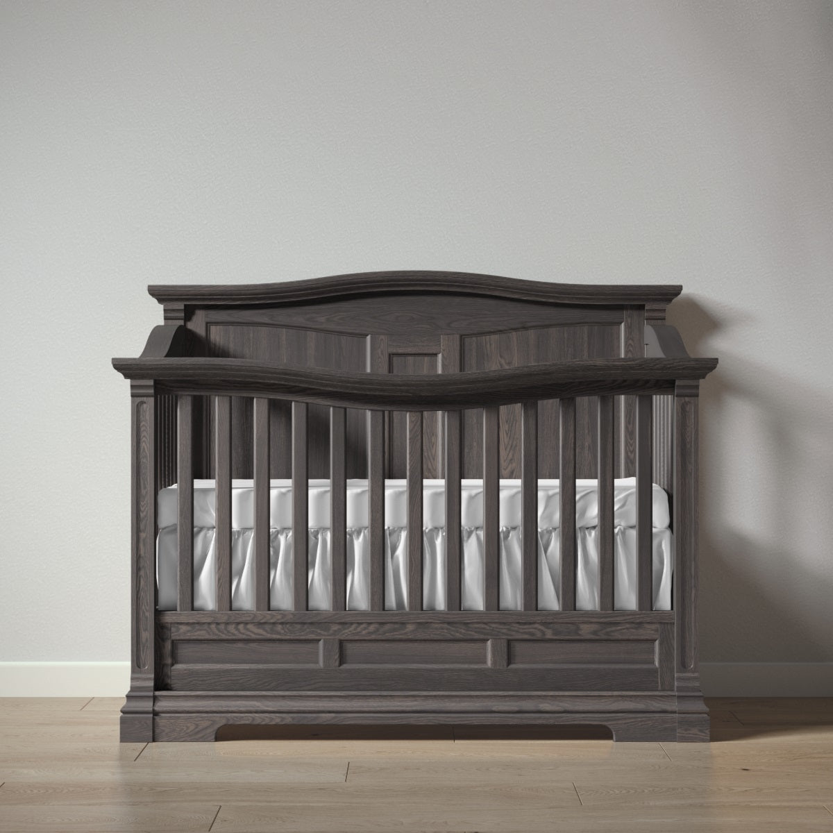 Romina Imperio Convertible Crib / Solid Back Cribs Romina Furniture Aqua Grey