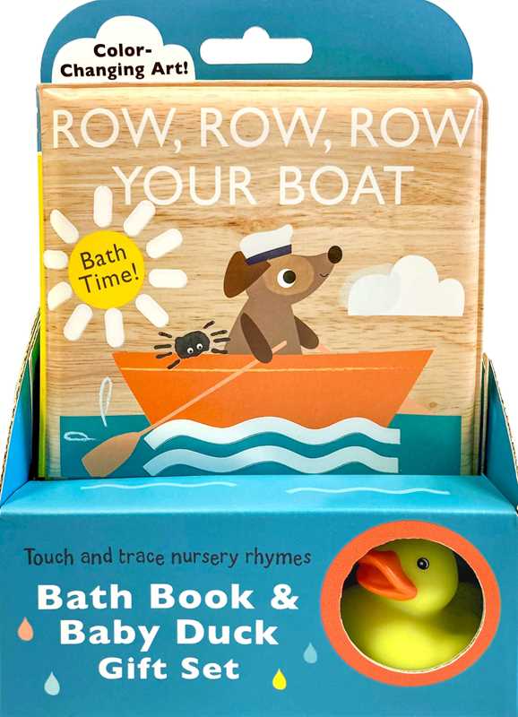 Touch and Trace Nursery Rhymes: Row, Row, Row Your Boat Bath Book & Baby Duck Gift Set by Editors of Silver Dolphin Books Books Simon & Schuster