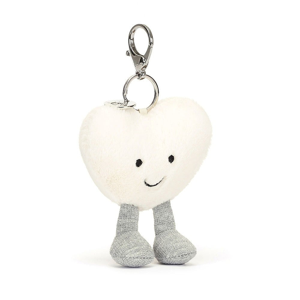 Jellycat Amuseables Cream Heart Bag Charm – Destination Baby & Kids