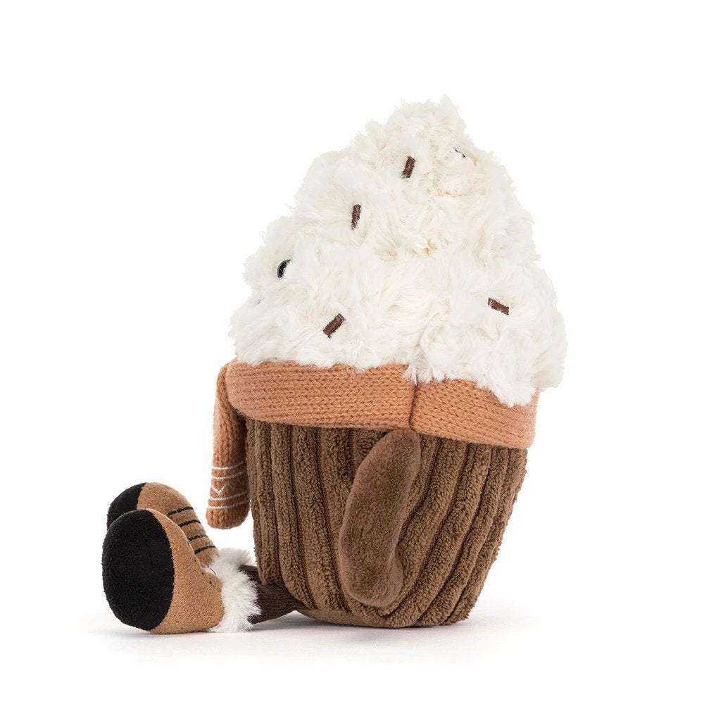 Amuseables Scarffles Hot Chocolate Stuffed Animals Jellycat