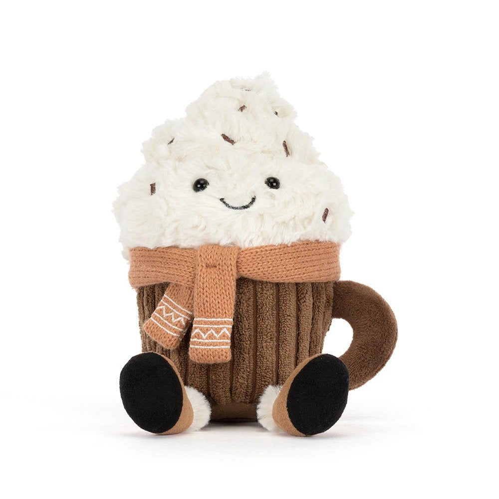 Amuseables Scarffles Hot Chocolate Stuffed Animals Jellycat