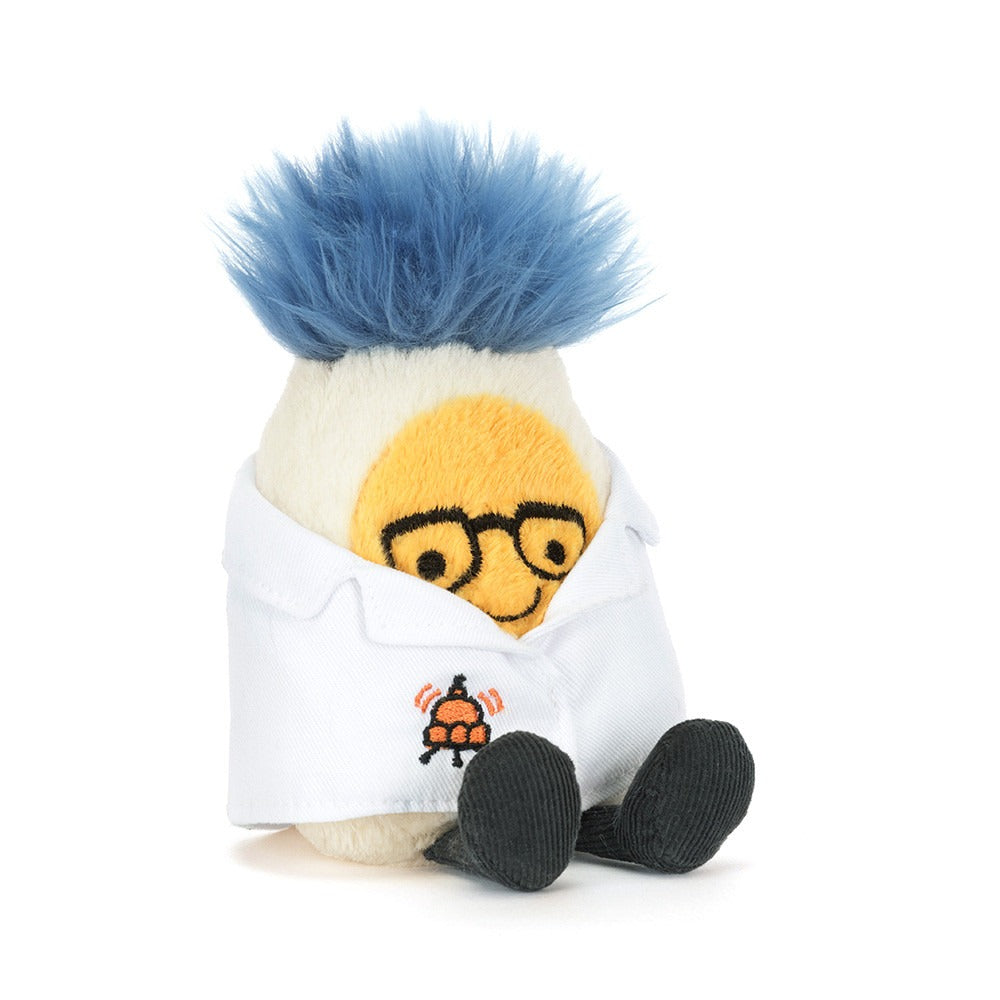 Amuseables Boiled Egg Scientist Outfit Stuffed Animals Jellycat