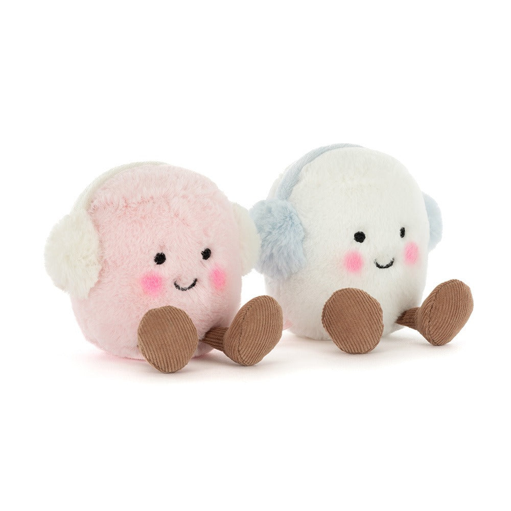 Amuseables Toastie Pink and White Marshmallows Stuffed Animals Jellycat