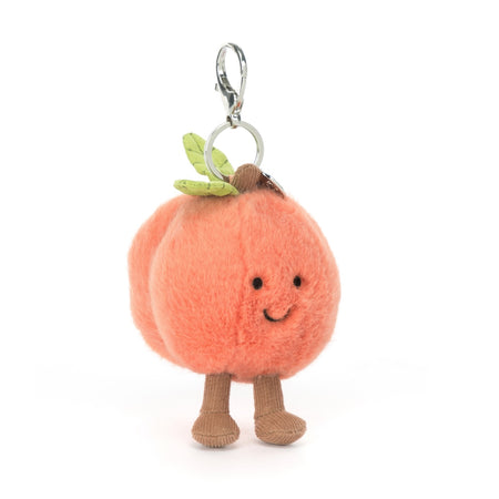 Amuseables Peach Bag Charm Stuffed Animals Jellycat