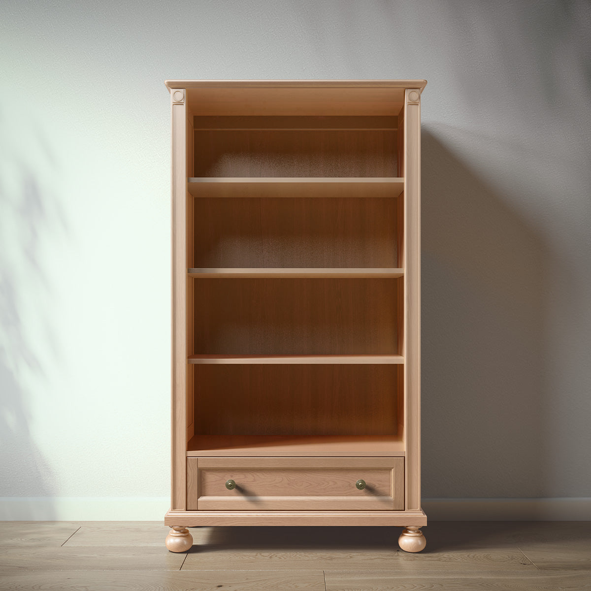 Romina Dakota Bookcase Bookcases Romina Furniture Albero Puro Bronze Swirl Knob