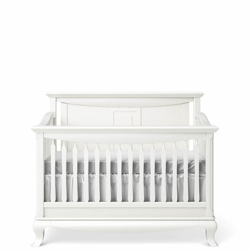 Romina Antonio Convertible Crib / Solid Back Cribs Romina Furniture Solid White