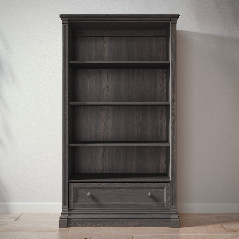 Imperio Bookcase Bookcases Romina Furniture Aqua Grey Standard