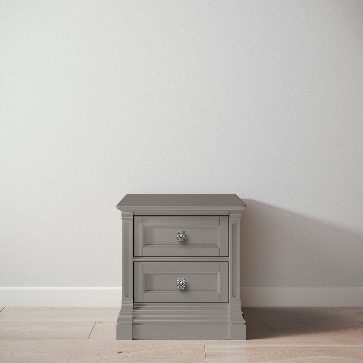Romina Imperio Nightstand Nightstands Romina Furniture Ash Celtic Knot - Pewter