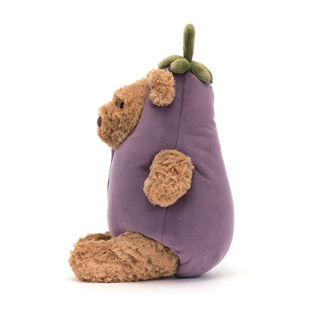 Jellycat Bartholomew Bear Aubergine – Destination Baby & Kids