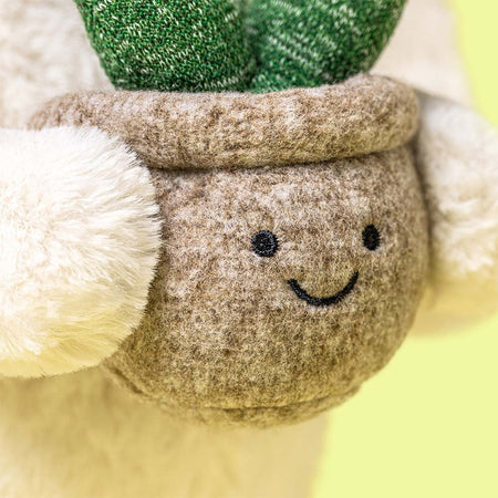 Cream Bunny with Plant Security Blankets Jellycat