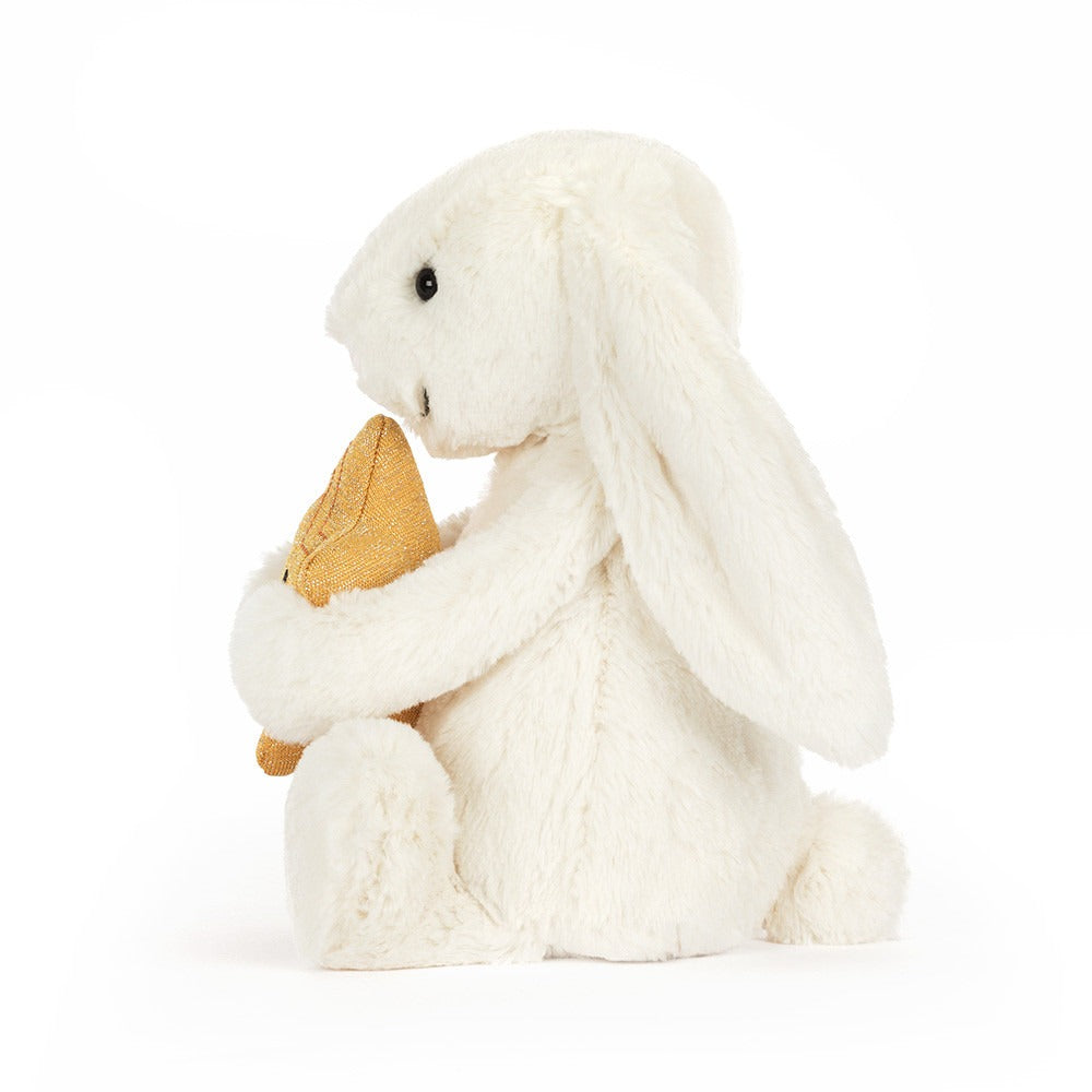 Cream Bunny with Star Stuffed Animals Jellycat