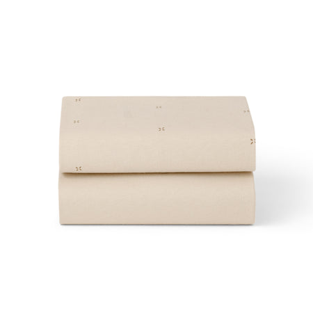 Bassinet 2 Pack Fitted Sheets - Cashmere Cross Fitted Sheets Snuz