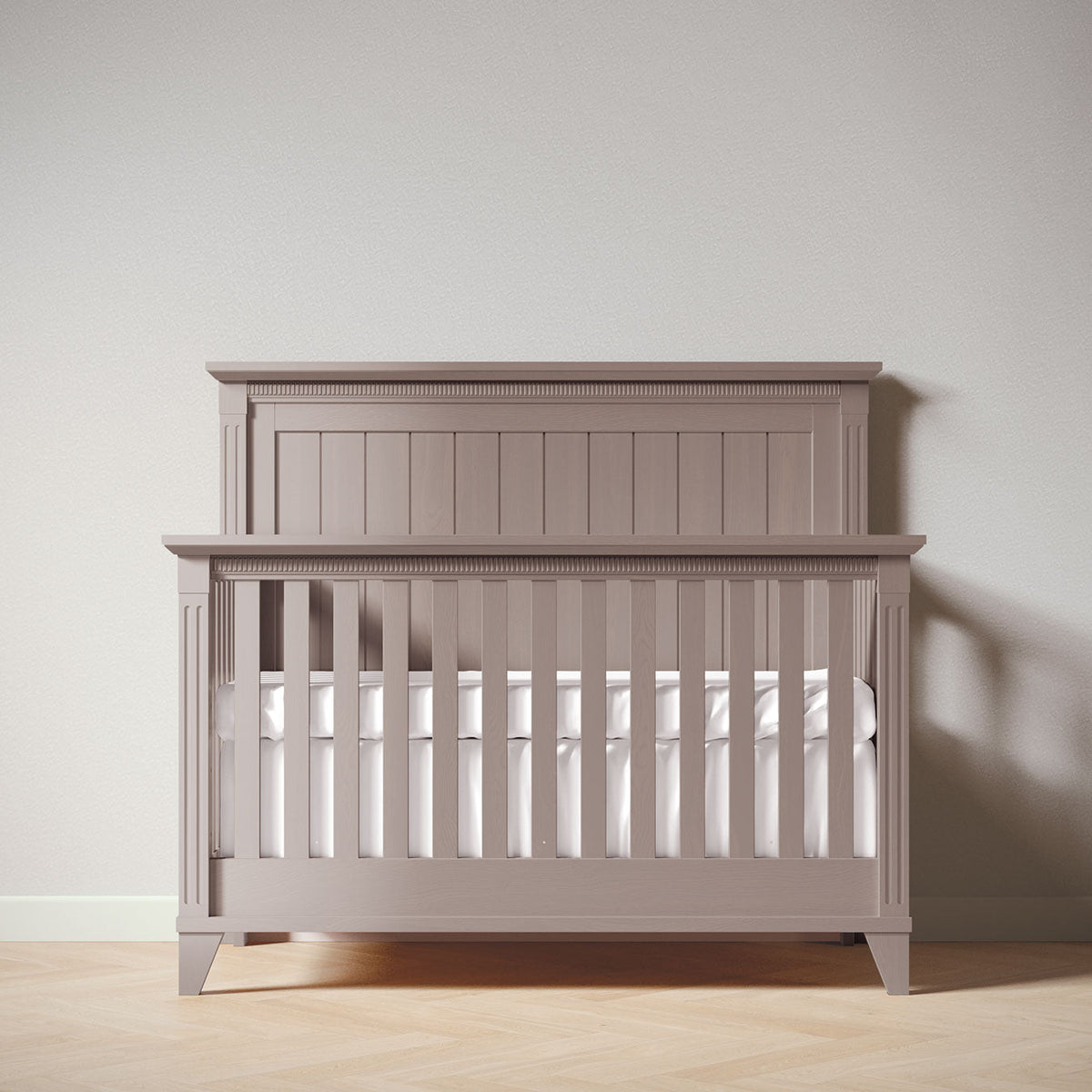 Edison Crib | 5-in-1 Convertible | Solid Wood Convertible Cribs Silva Furniture Ash