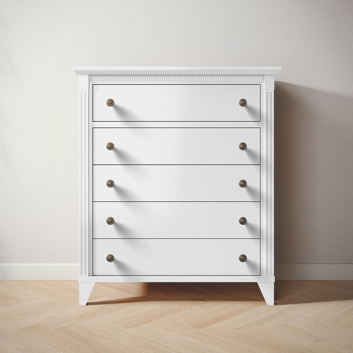Edison Tall Chest Chests Silva Furniture White
