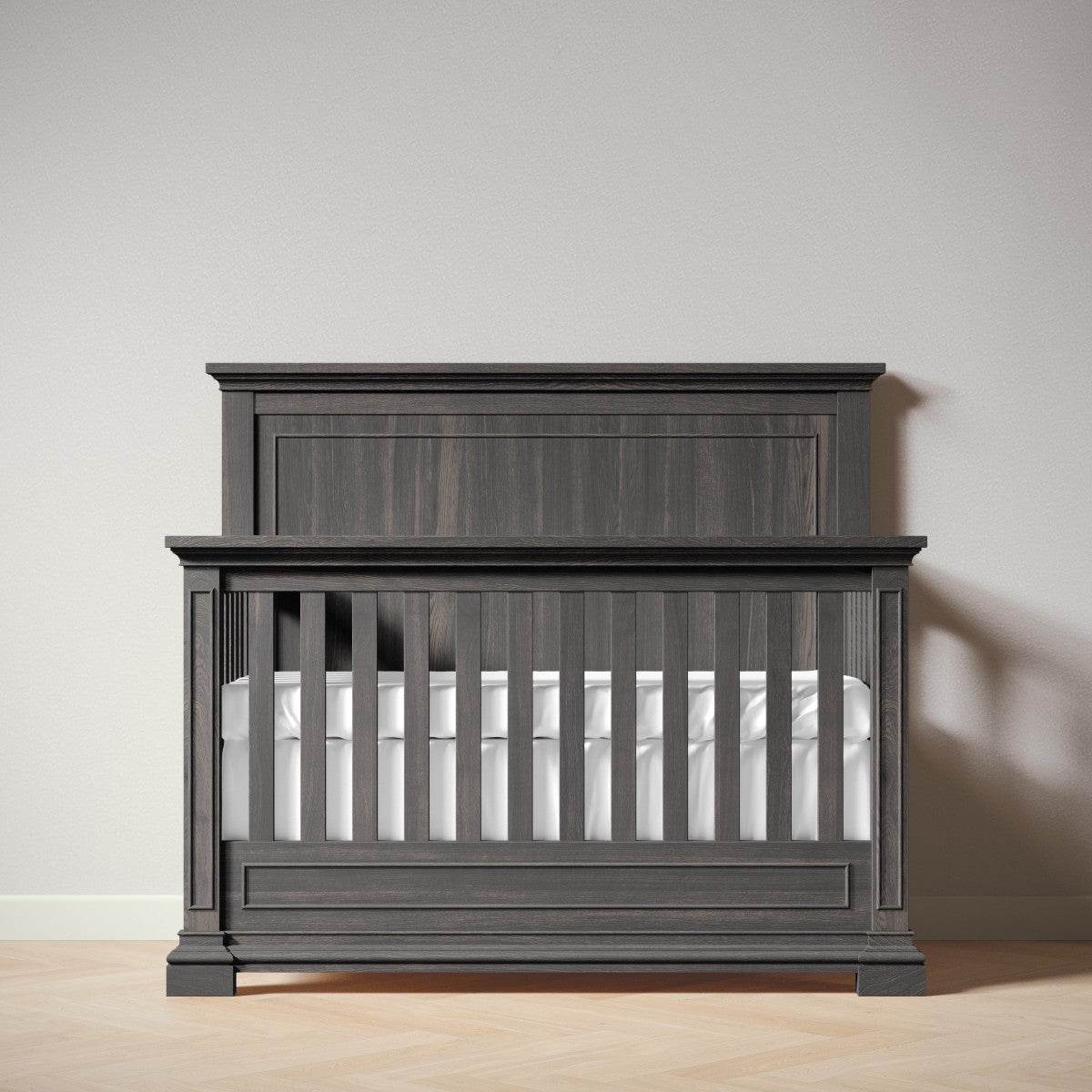 Jackson Crib | 5-in-1 Convertible | Solid Wood Convertible Cribs Silva Furniture Aqua Gray