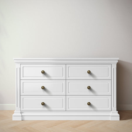 Jackson Double Dresser Dressers Silva Furniture White