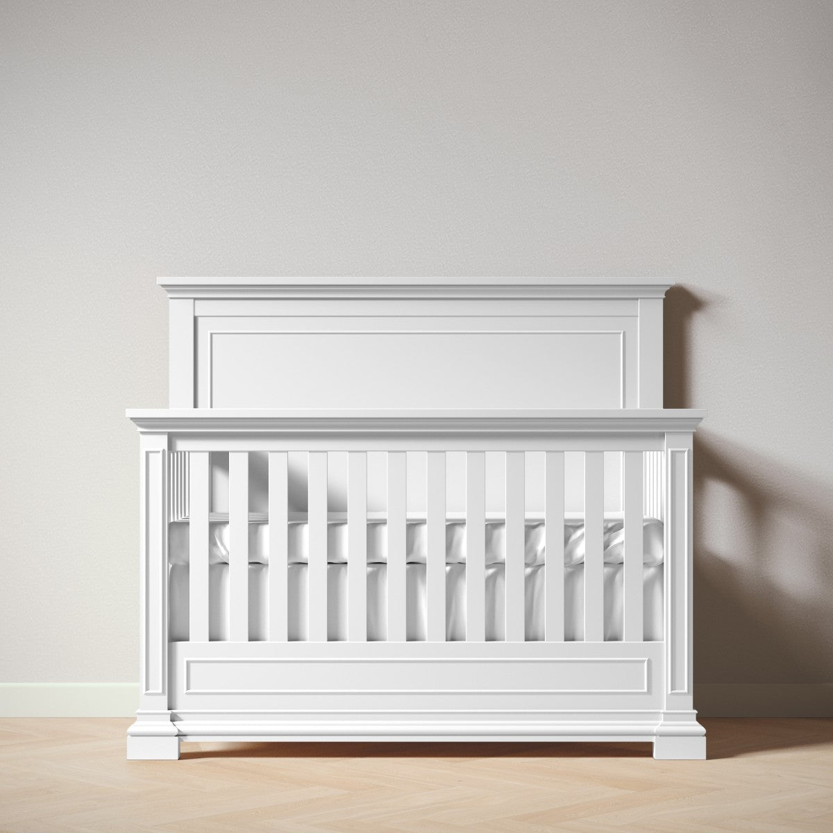 Jackson Crib | 5-in-1 Convertible | Solid Wood Convertible Cribs Silva Furniture White