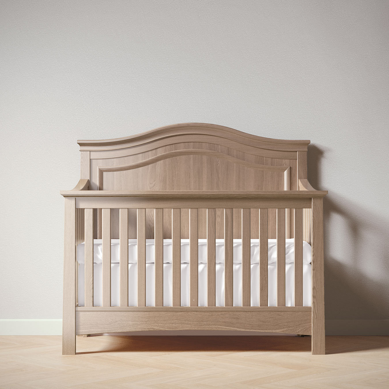 Serena Crib | 5-in-1 Convertible | Solid wood Convertible Cribs Silva Furniture Sandstone