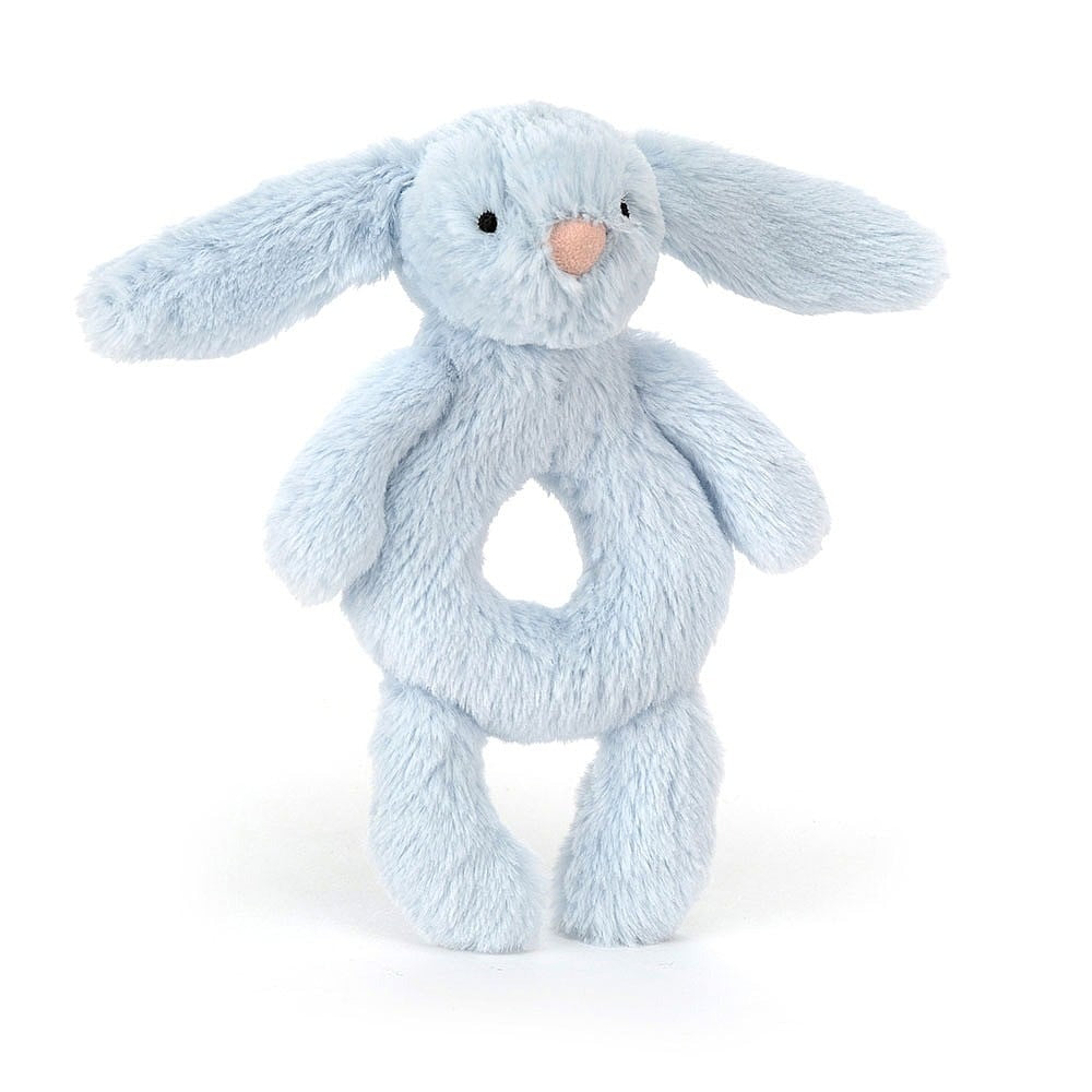 Blue Riff Raff Bunny Rairty Jellycat Bashful Blue Bunny Ring Rattle – Destination Baby & Kids
