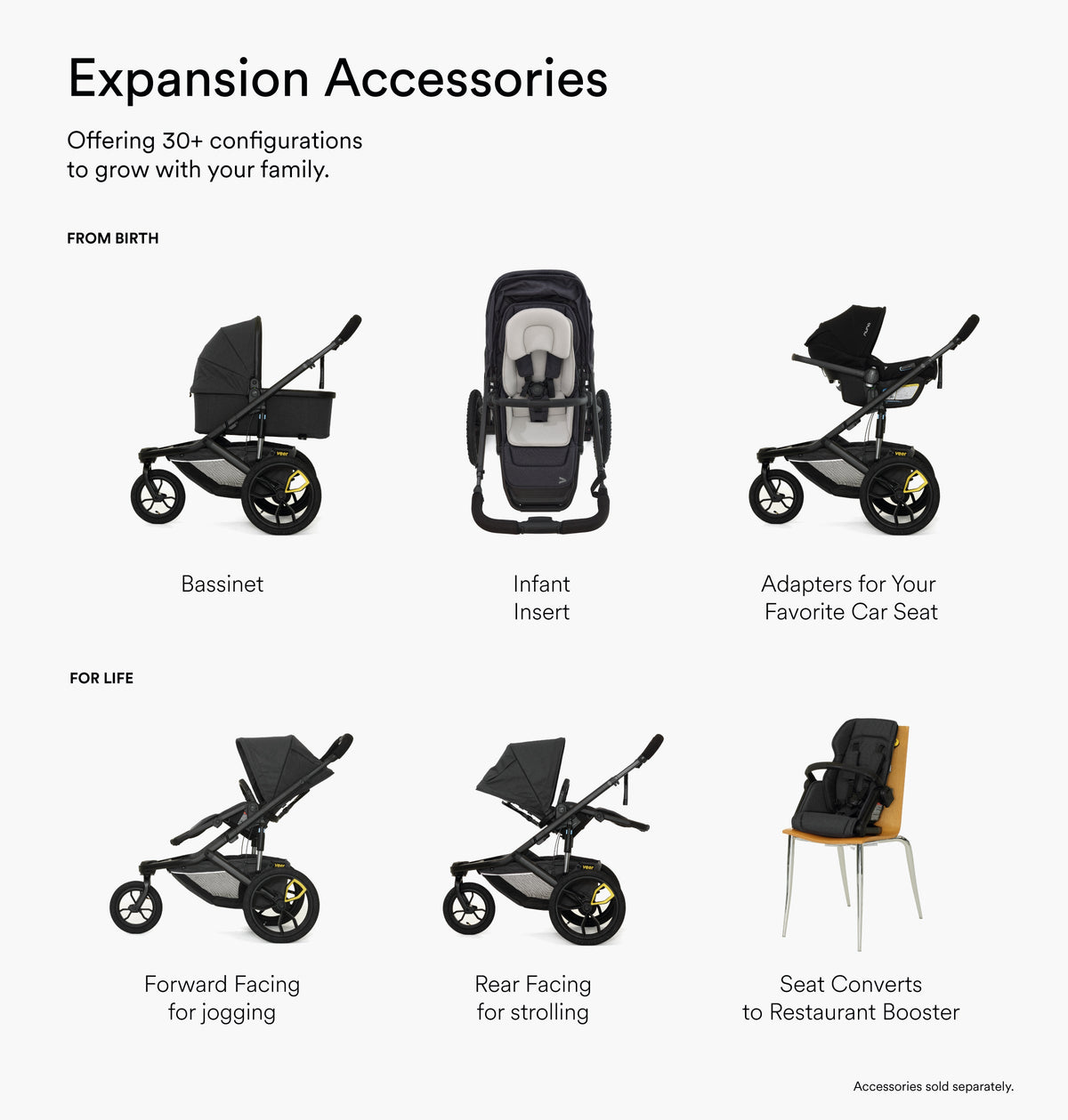 Switch&Jog (Switchback Seat, &Jog Frame) Strollers - Jogging/All-Terrain Veer