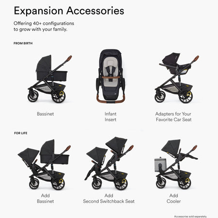 Switch&Roll Stroller (Switchback Seat, &Roll Frame) Strollers - Single Veer