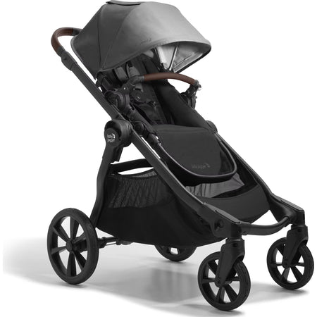 City Select 2 Single-to-Double Stroller | Eco Collection Strollers - Single Baby Jogger Harbor Grey