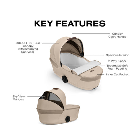 BALIOS S Lux Stroller + BALIOS Fold Cot Newborn Bundle Strollers - Singles Cybex