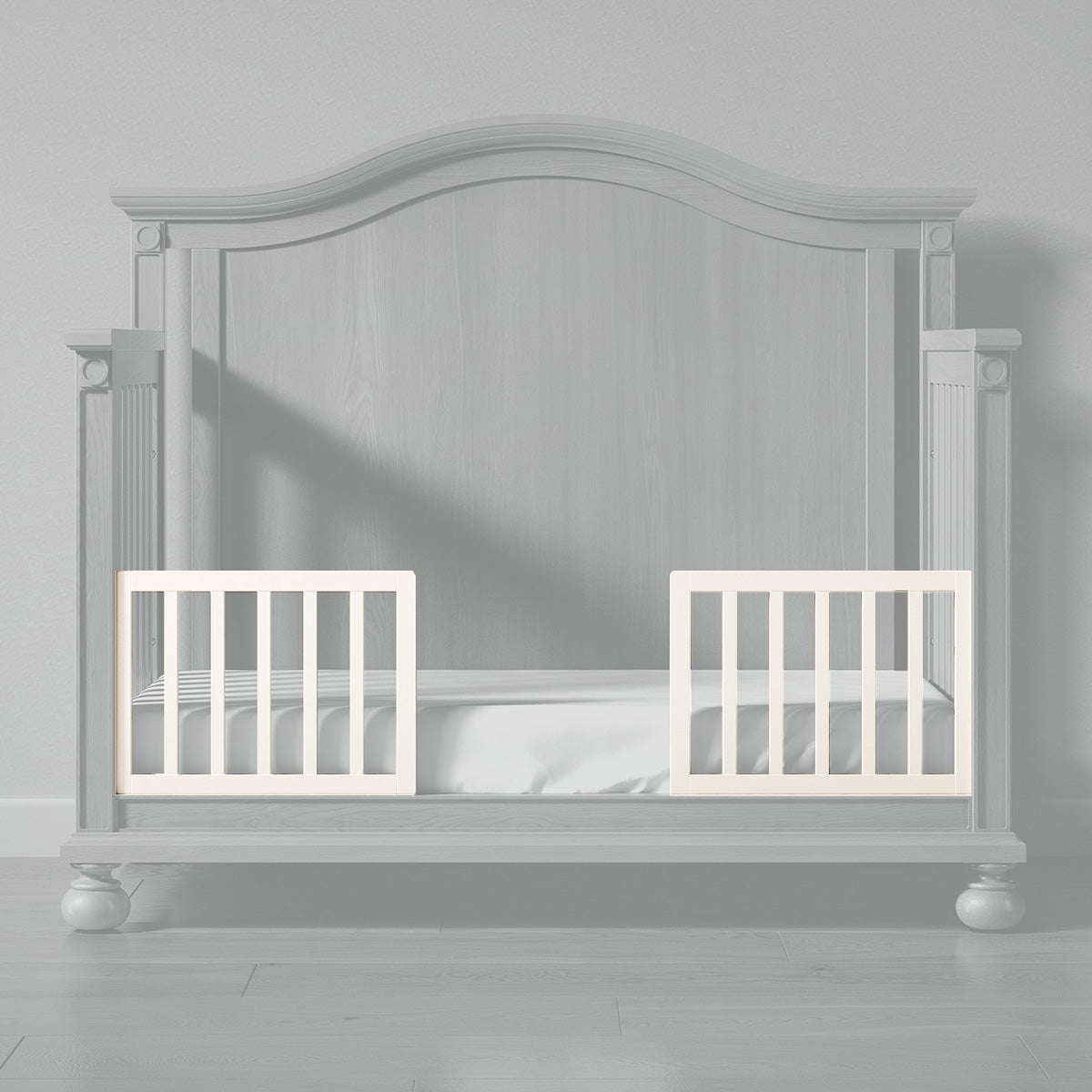 Romina Dakota Crib Toddler Rail Conversion Kits Romina Furniture Bianco Satinato