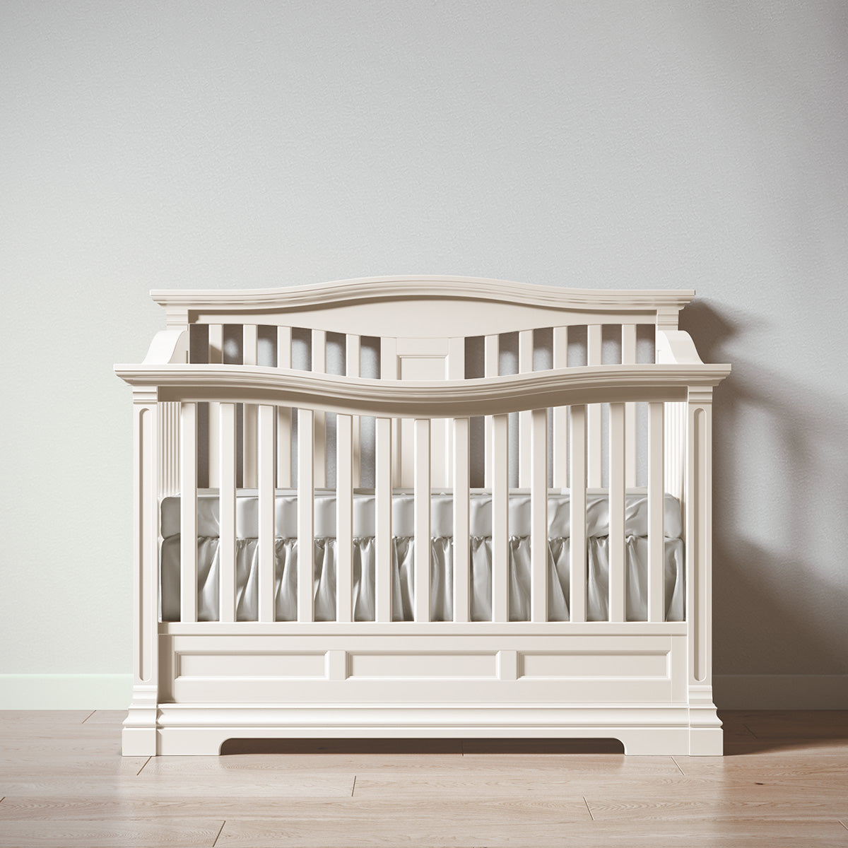 Romina Imperio Convertible Crib / Open Back Cribs Romina Furniture Bianco Satinato
