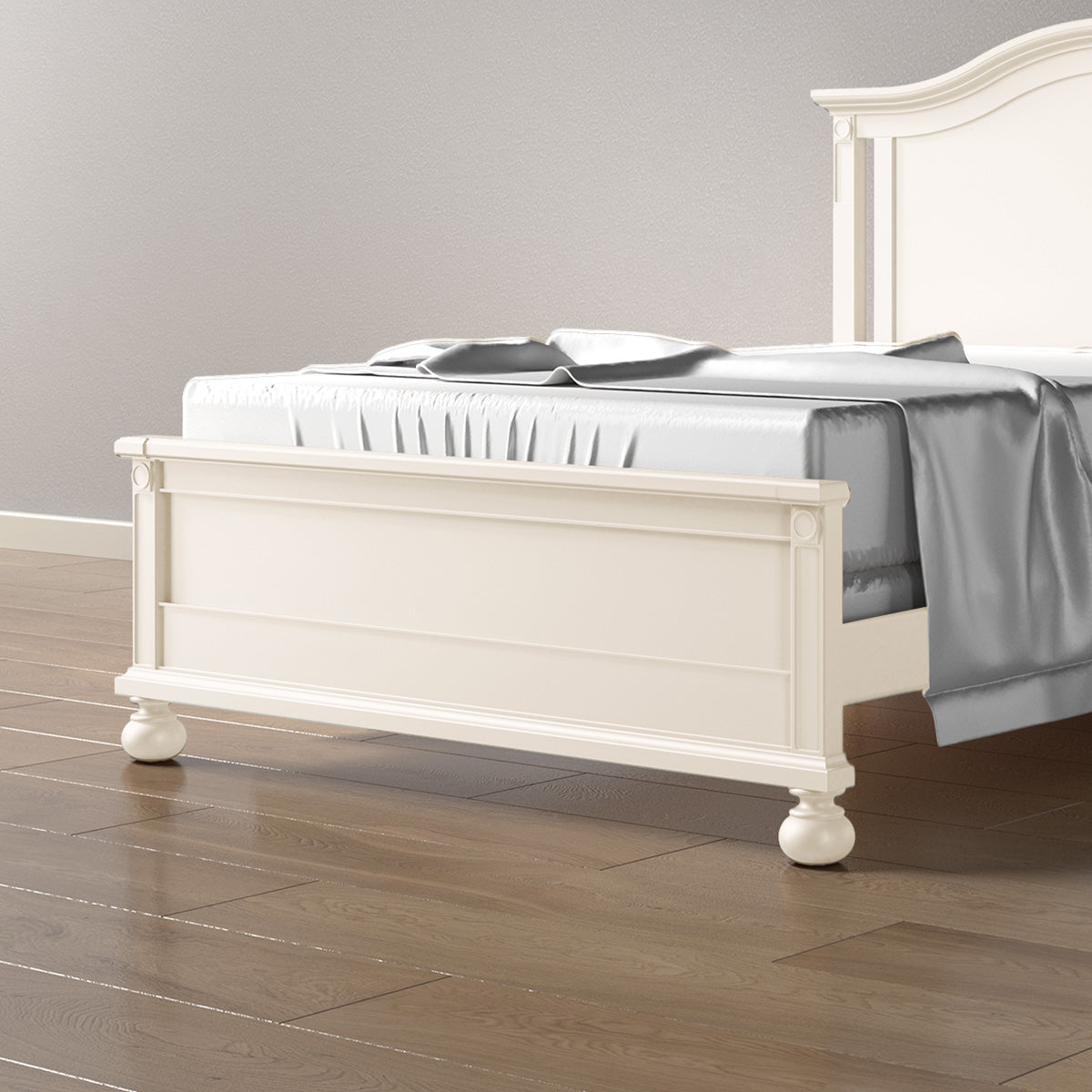 Romina Dakota Low-Profile Footboard Conversion Rails Romina Furniture Bianco Satinato