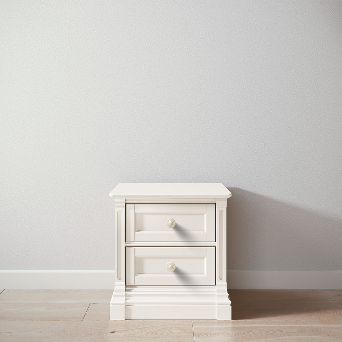 Romina Imperio Nightstand Nightstands Romina Furniture Bianco Satinato Standard
