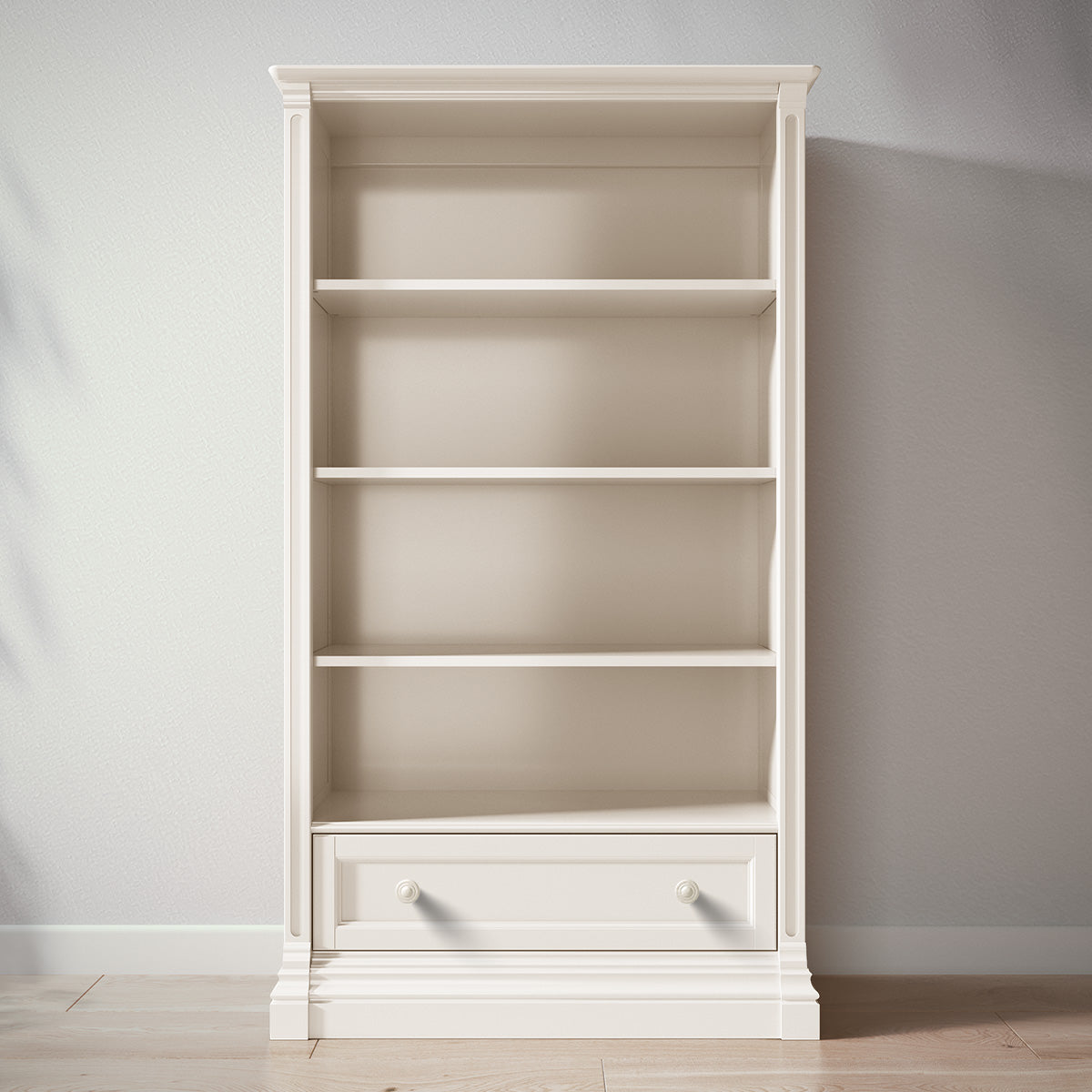 Romina Imperio Bookcase Bookcases Romina Furniture Bianco Satinato Standard
