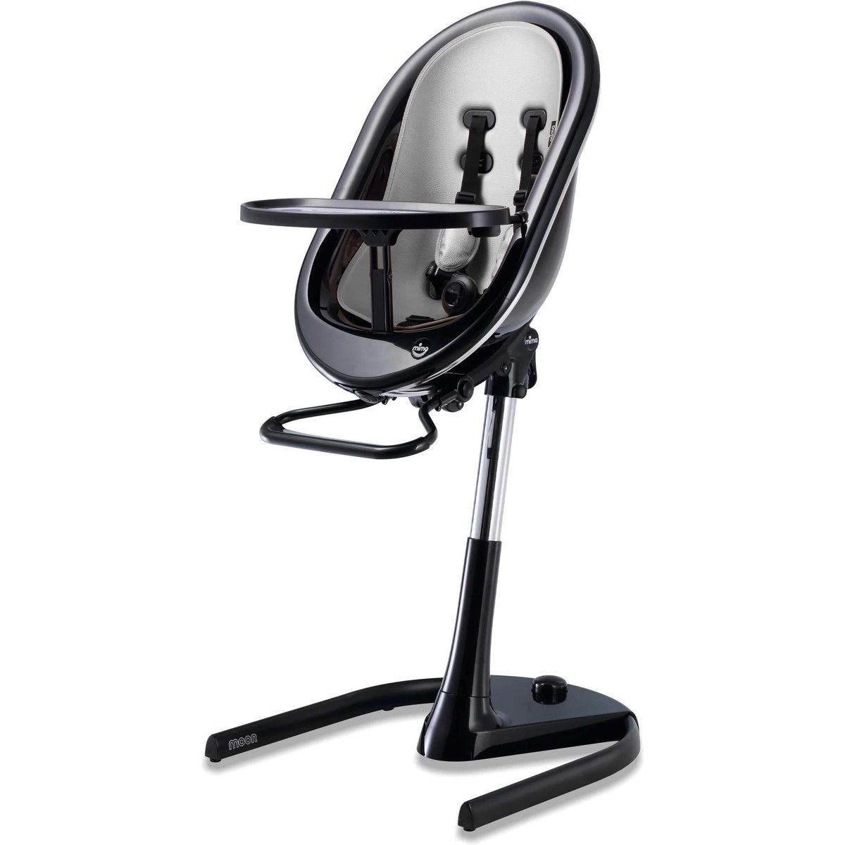 Moon 2G High Chair High Chairs Mima Black Silver