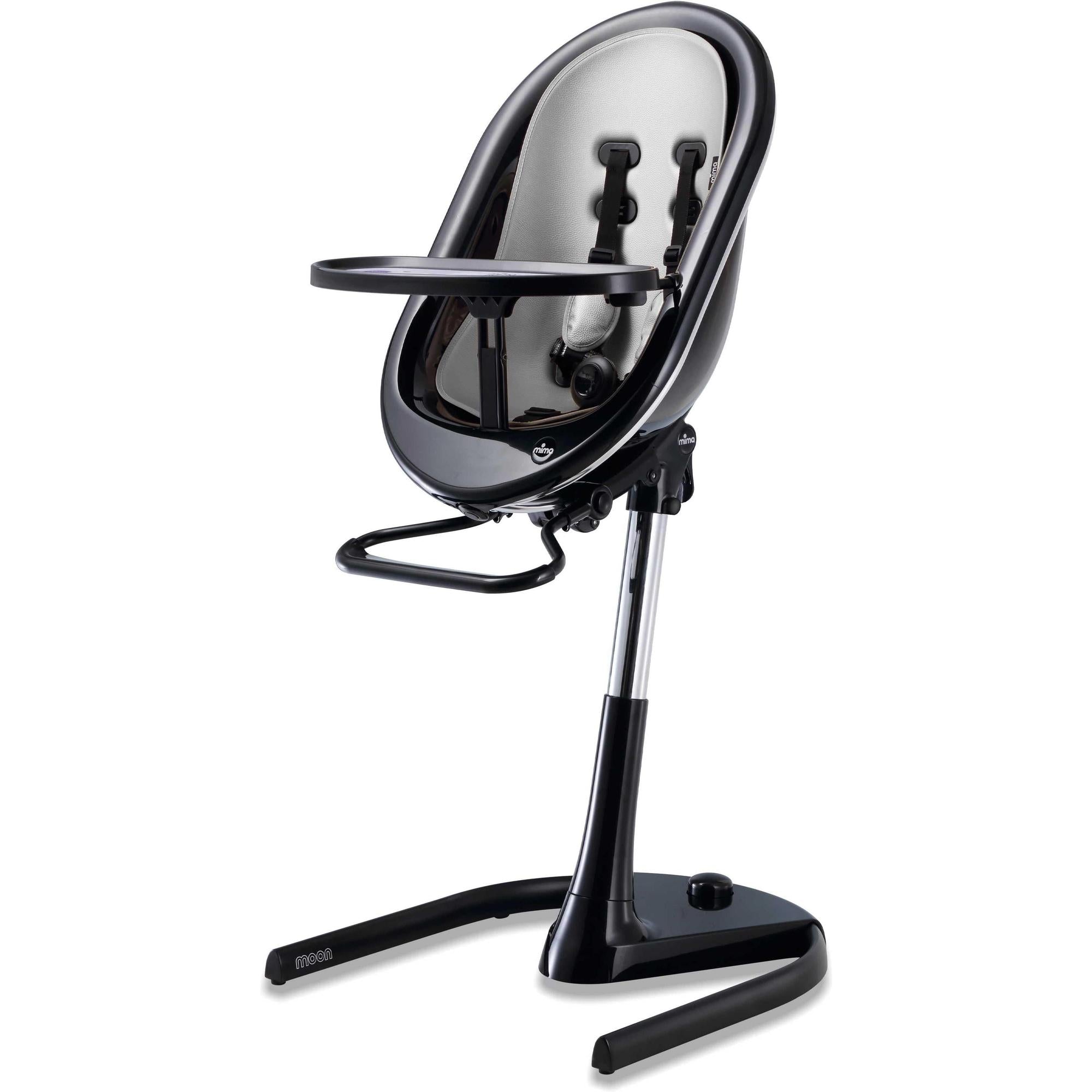 Moon 2G High Chair High Chairs Mima Black Silver