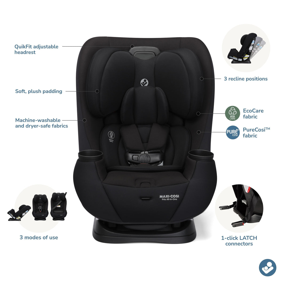 Pria All-in-One Convertible Car Seat Car Seats - Convertible Maxi-Cosi