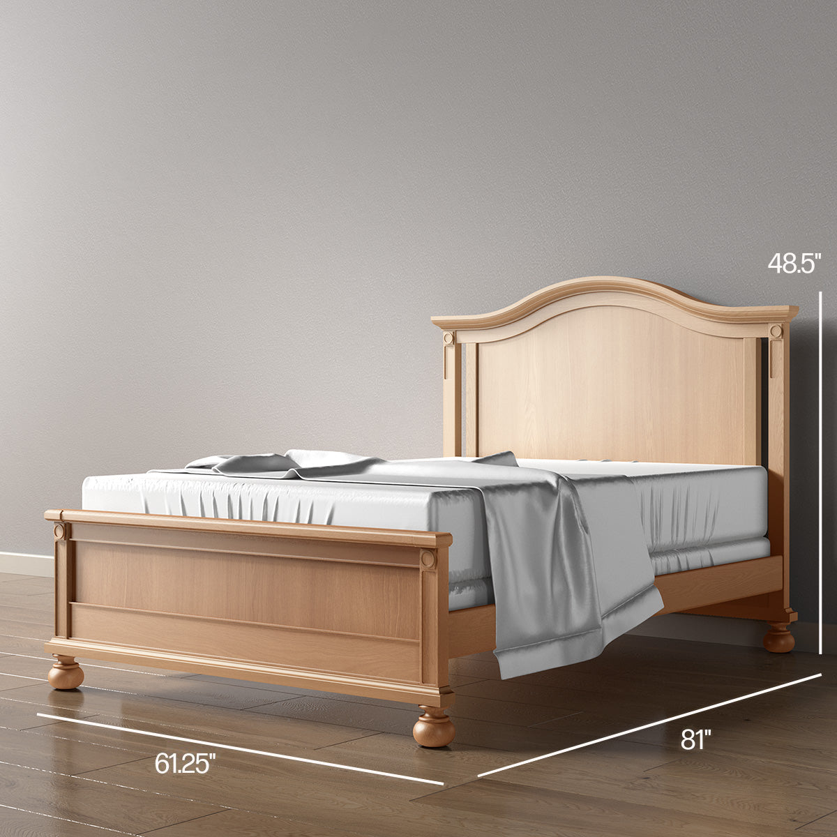 Romina Dakota Full Bed / Solid Back Beds - Full Romina Furniture