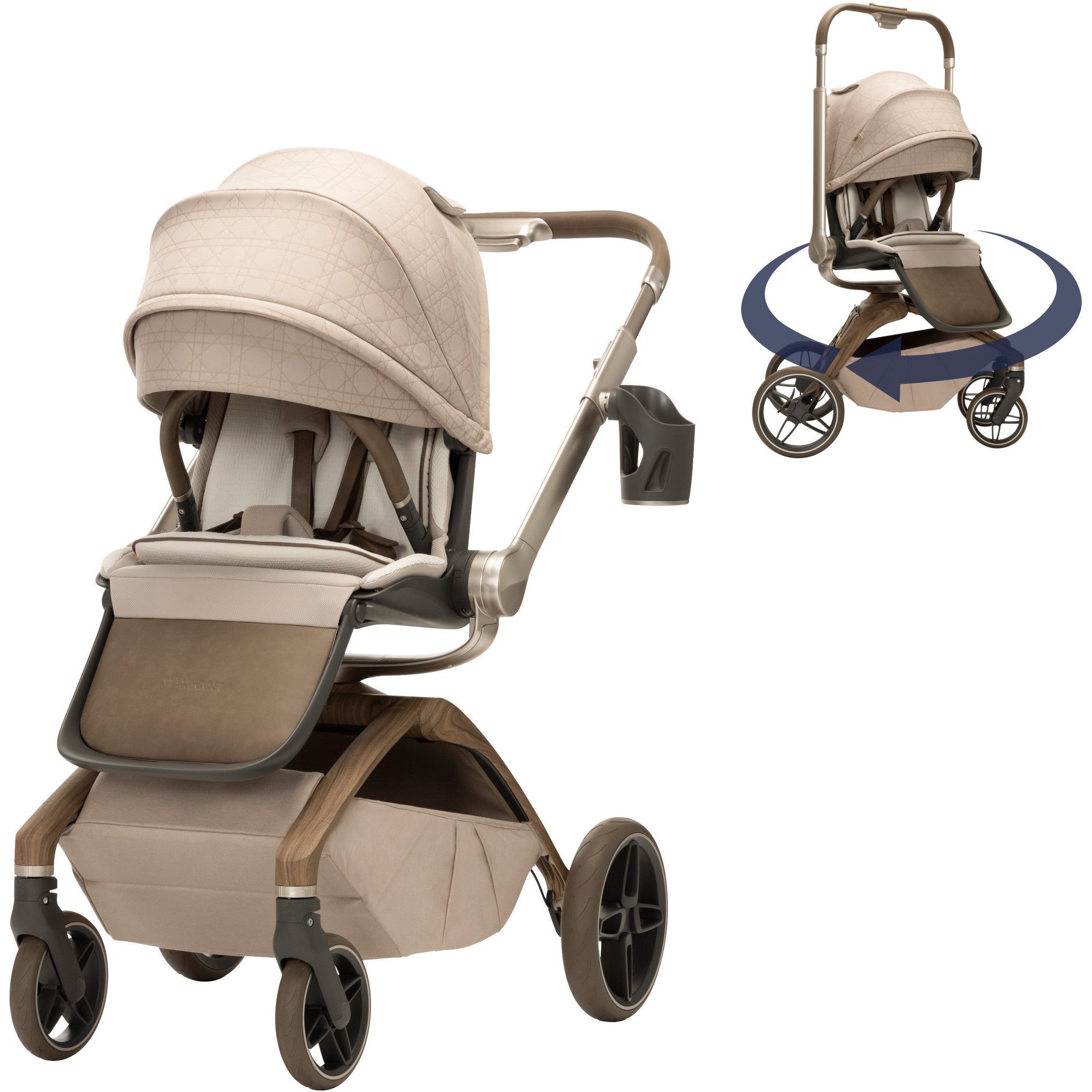 Kindred Tana 360° Rotating Modular Stroller Strollers - Single Maxi-Cosi Natural Heritage