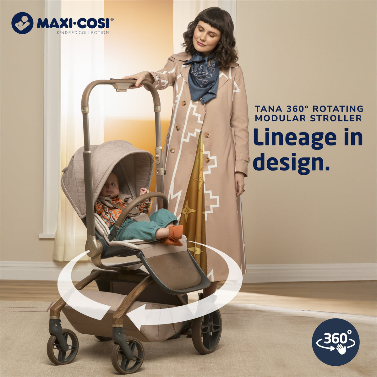 Kindred Tana 360° Rotating Modular Stroller Strollers - Single Maxi-Cosi