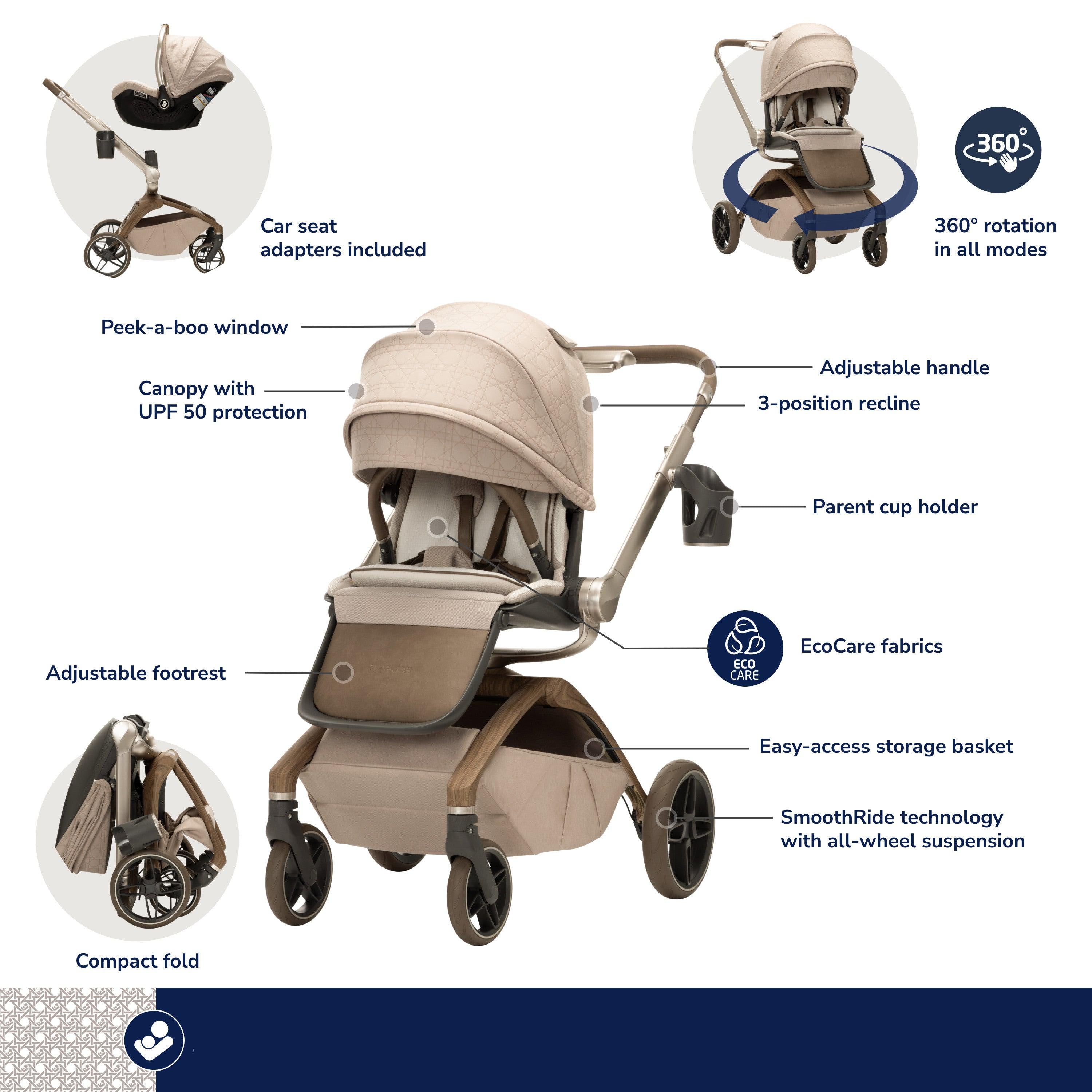 Kindred Tana 360° Rotating Modular Stroller Strollers - Single Maxi-Cosi
