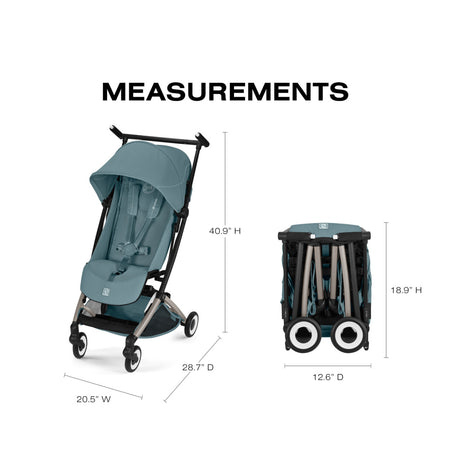 cybex libelle 2 folded dimensions Cybex LIBELLE Ultra Lightweight Travel Stroller