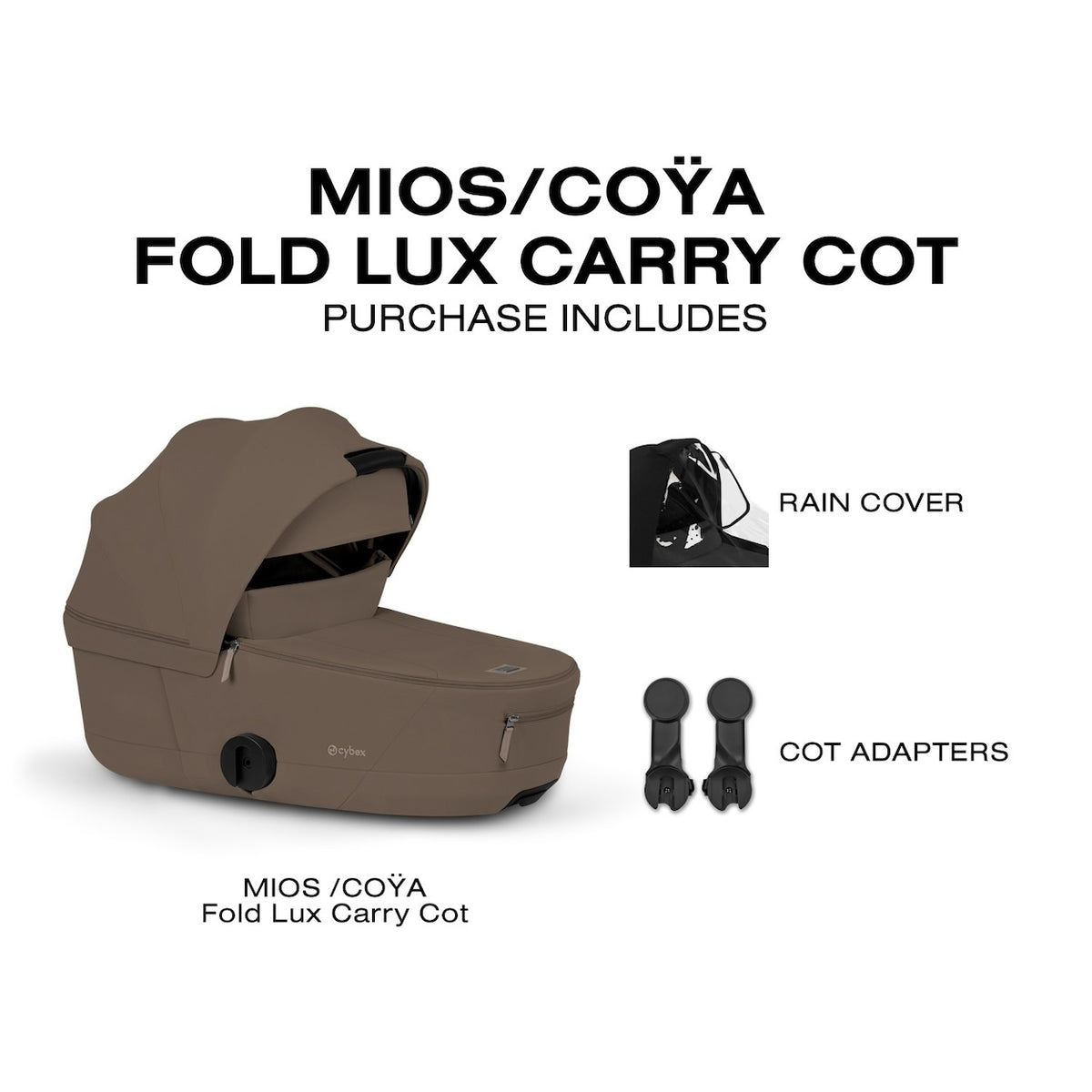 Foldable Lux Carry Cot for COYA / MIOS - Style Collection Stroller Accessories Cybex
