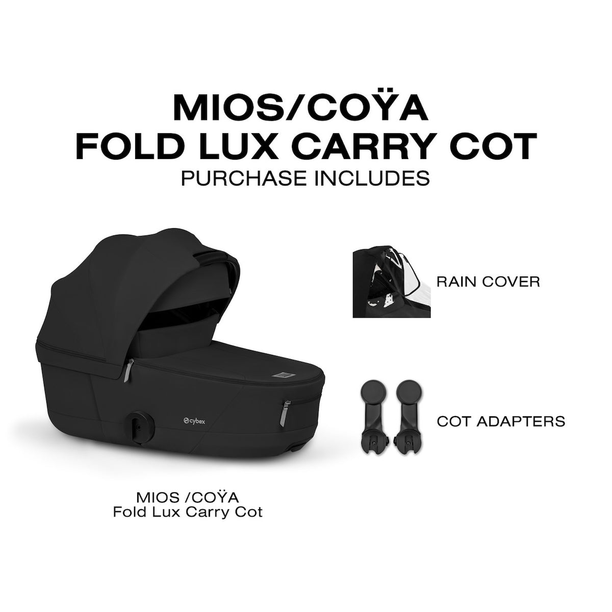 Foldable Lux Carry Cot for COYA / MIOS - Style Collection Stroller Accessories Cybex