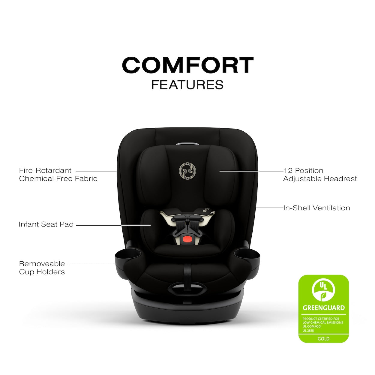 Callisto G 360 Select Rotating All-in-One Convertible Car Seat by Cybex Grey