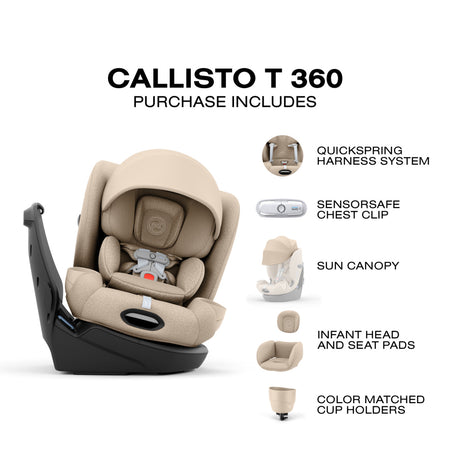 CALLISTO T 360 Rotating All-in-One Convertible Car Seat Car Seats - Convertible Cybex
