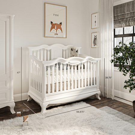 Romina Cleopatra Convertible Crib / Open Back Cribs Romina Furniture