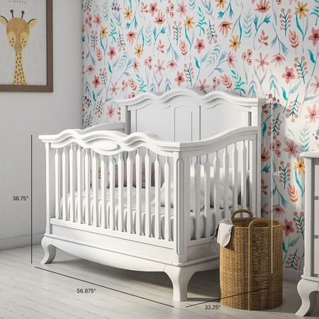 Romina Cleopatra Convertible Crib / Solid Back Cribs Romina Furniture