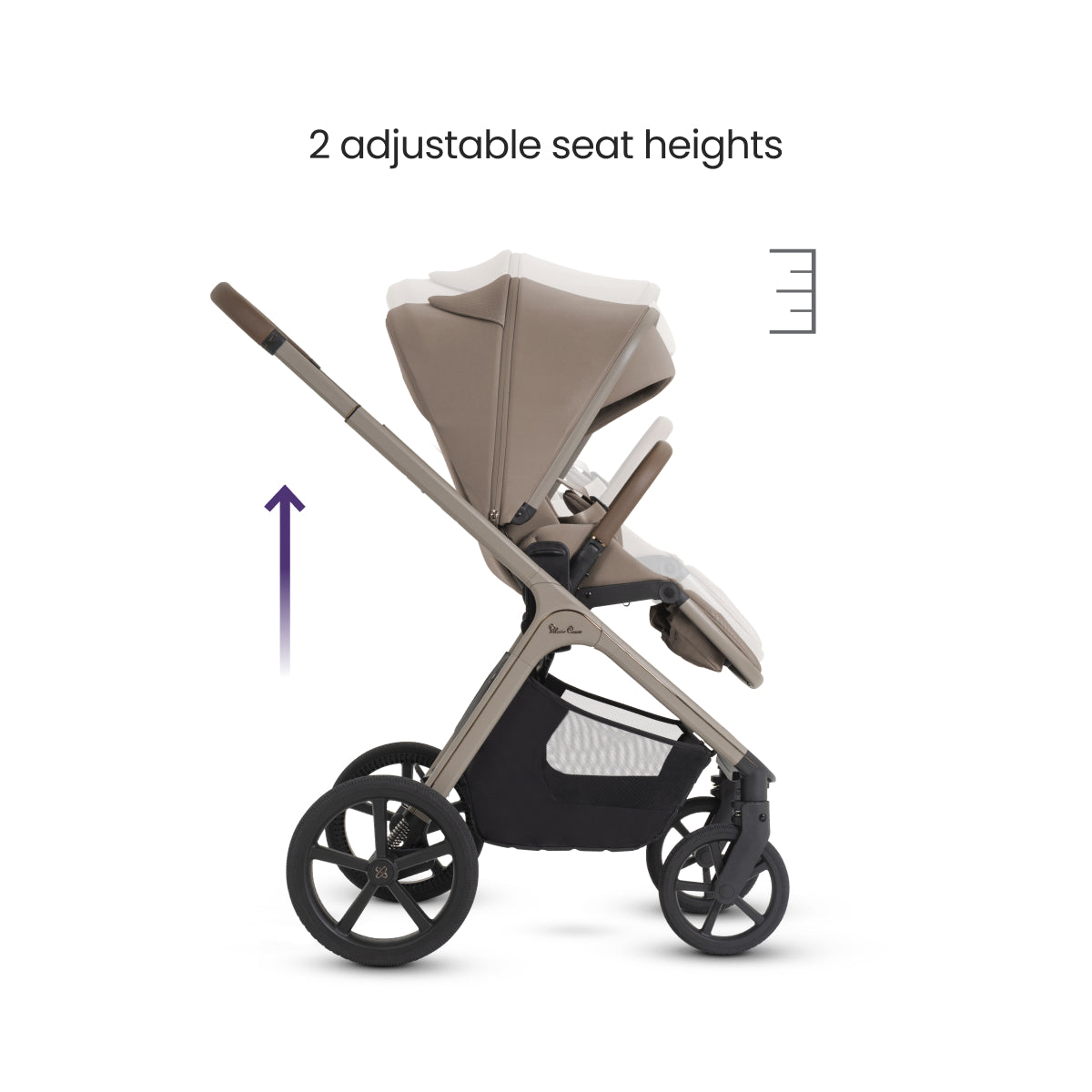 Cove 2 Full-Size All-Terrain Stroller + Folding Bassinet Bundle Strollers - Single Silver Cross